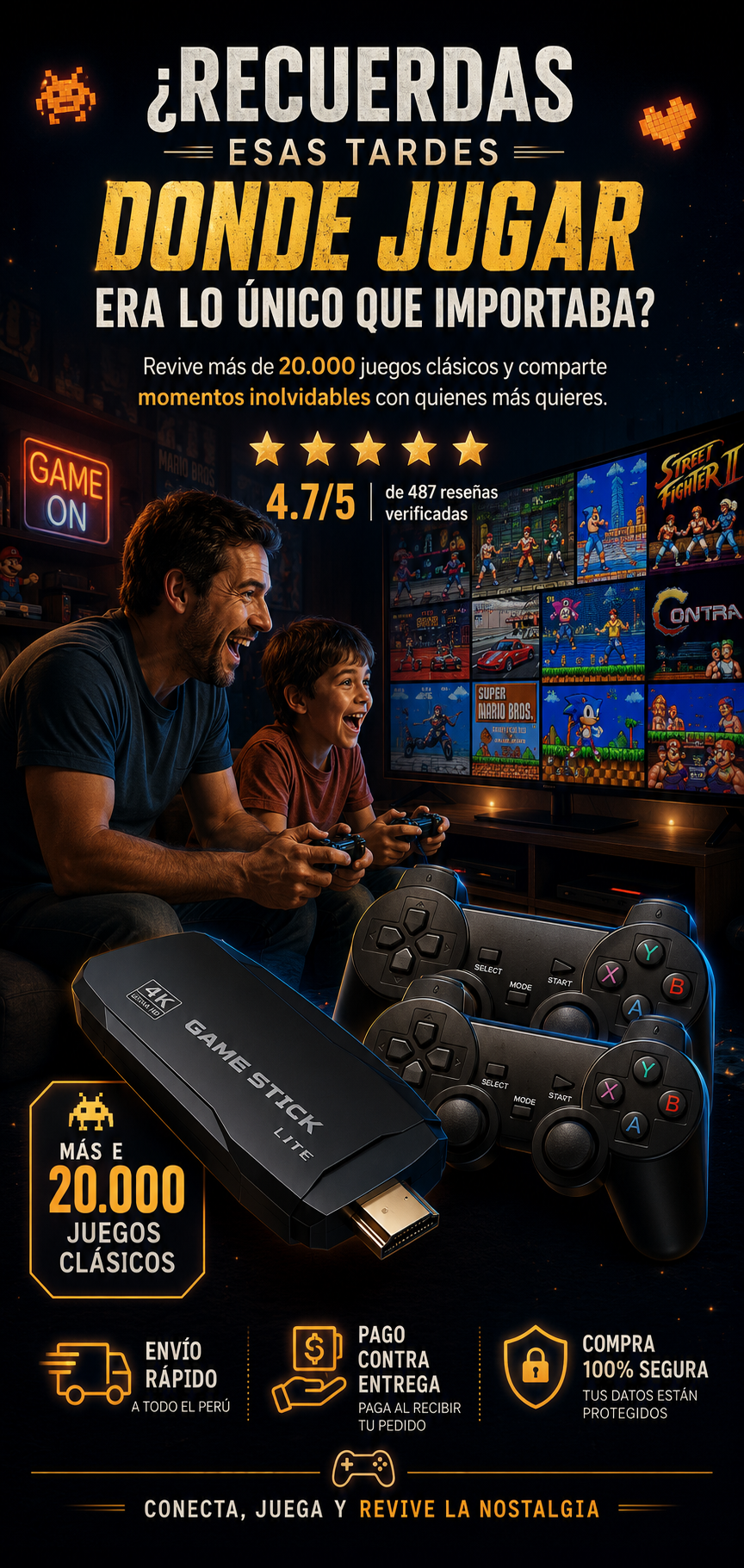 Consola Retro Game Stick M8